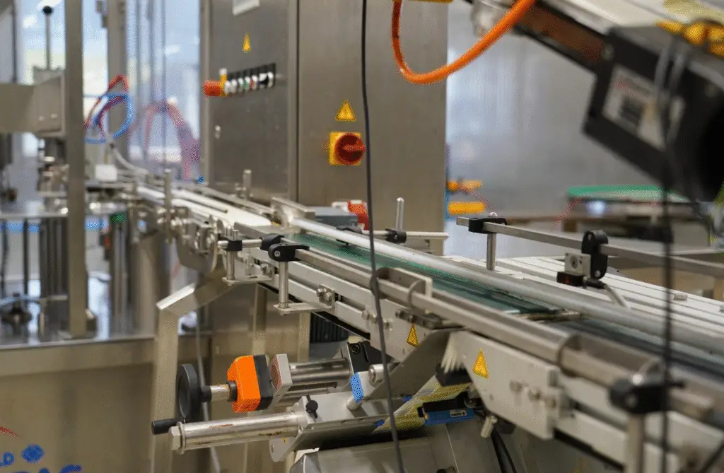 Abfüllanlage für Lebensmittel in der Produktion von Fux Food