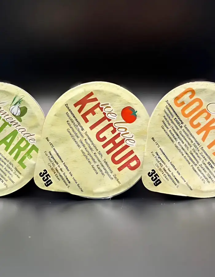 Private-Label-Portionsbecher Ketchup, Cocktail- und Tartaresauce